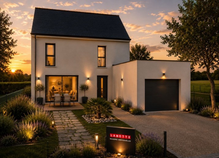 Terrain + Maison neuve de 92&nbsp;m² à Goven