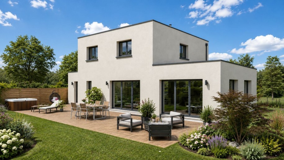 Terrain + Maison neuve de 169&nbsp;m² à Pipriac