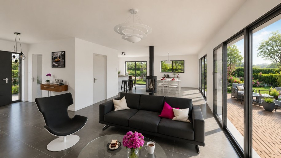 Terrain + Maison neuve de 169&nbsp;m² à Pipriac