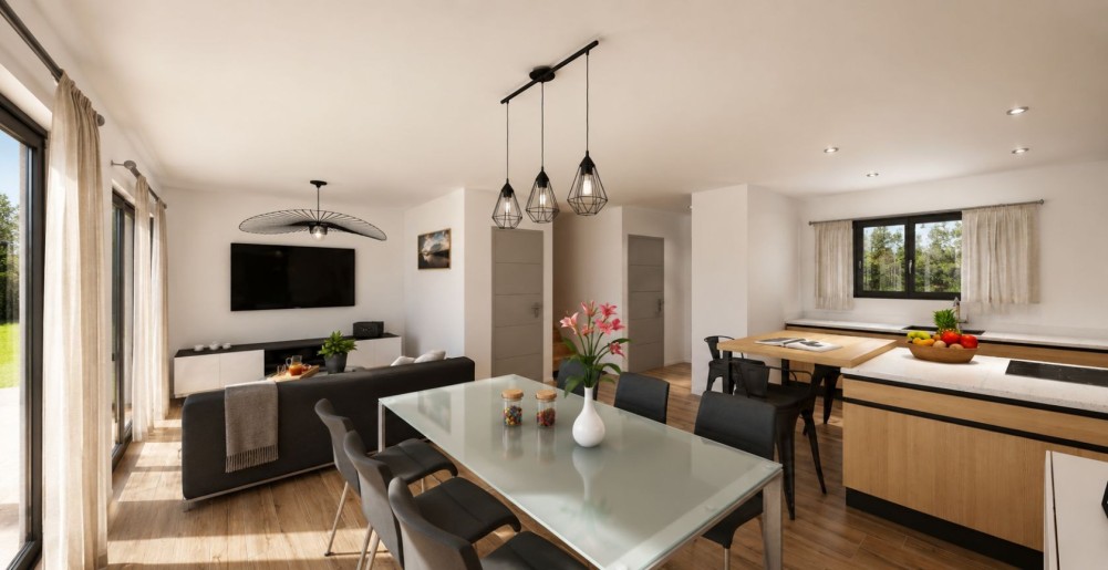 Terrain + Maison neuve de 124&nbsp;m² à Montreuil-Juigné
