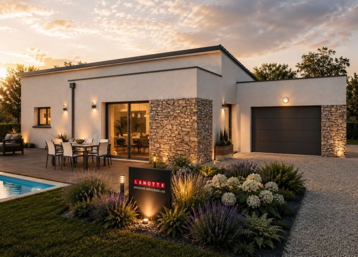 Terrain + Maison neuve de 112&nbsp;m² à Montreuil-Juigné