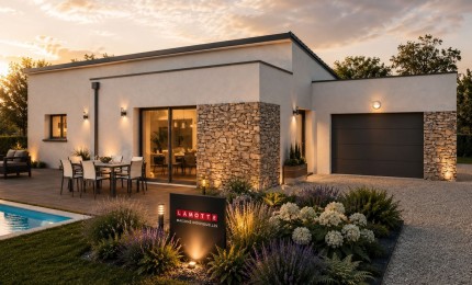 Terrain + Maison neuve de 112&nbsp;m² à Montreuil-Juigné