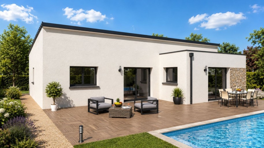 Terrain + Maison neuve de 112&nbsp;m² à Montreuil-Juigné