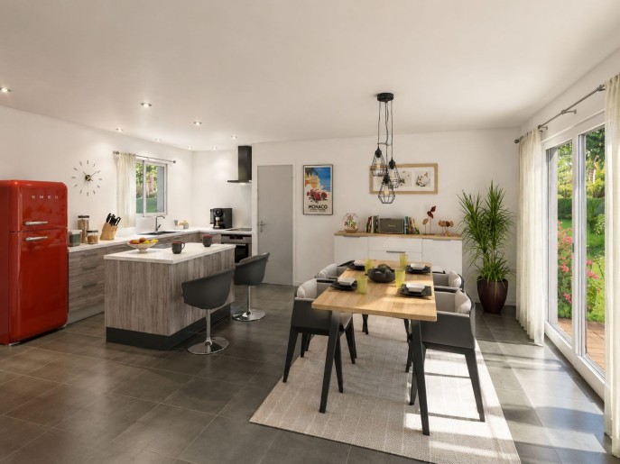 Terrain + Maison neuve de 112&nbsp;m² à Montreuil-Juigné
