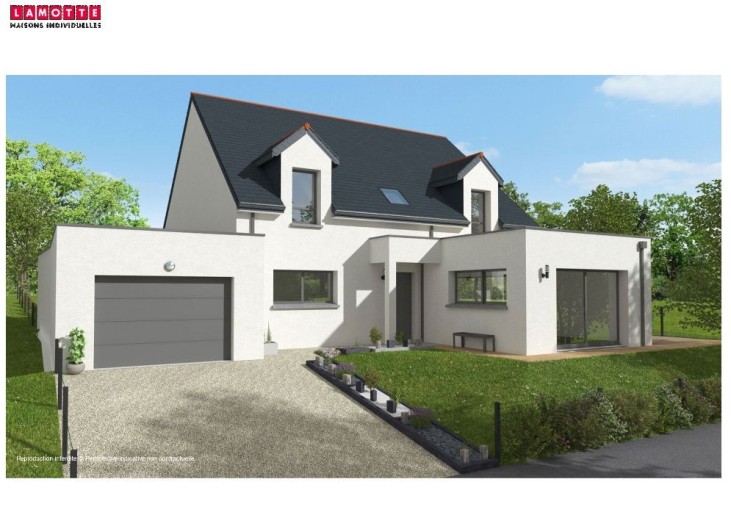 Terrain + Maison neuve de 145&nbsp;m² à Brécé