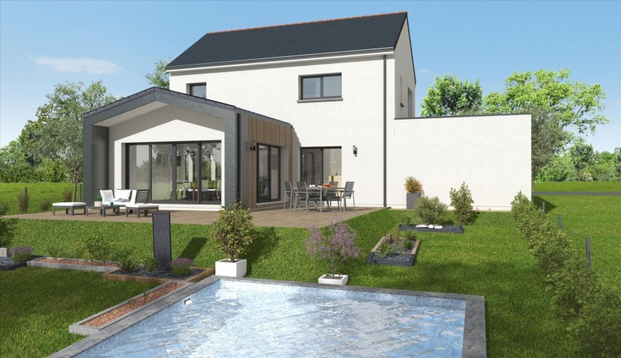 Terrain + Maison neuve de 115&nbsp;m² à Vitré