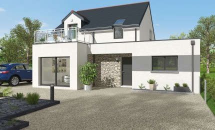 Terrain + Maison neuve de 129&nbsp;m² à Louvigné-de-Bais
