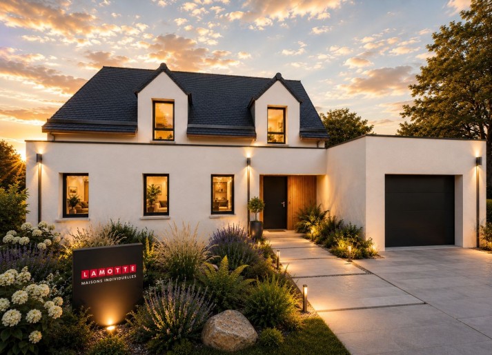 Terrain + Maison neuve de 152&nbsp;m² à Romagné