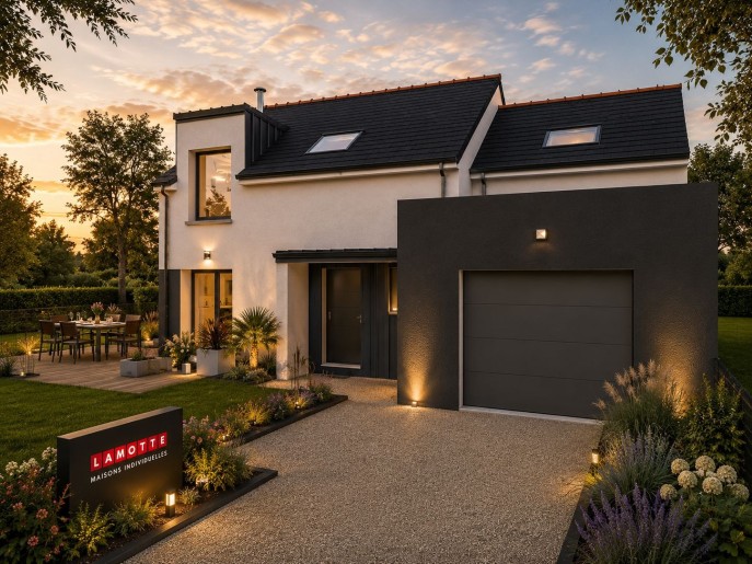Terrain + Maison neuve de 118&nbsp;m² à Brécé