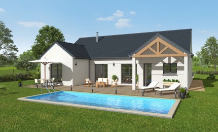 Terrain + Maison neuve de 108&nbsp;m² à Ossé