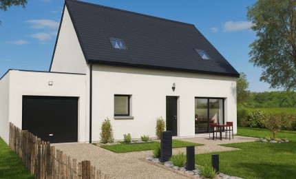 Terrain + Maison neuve de 105&nbsp;m² à Domagné