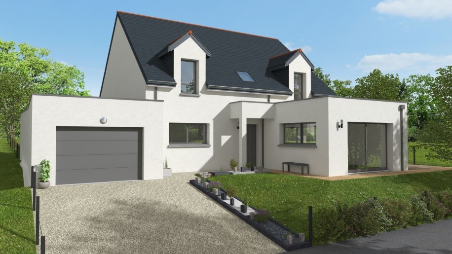Terrain + Maison neuve de 145&nbsp;m² à Louvigné-de-Bais