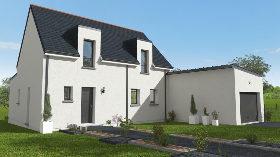 Terrain + Maison neuve de 118&nbsp;m² à Cornillé