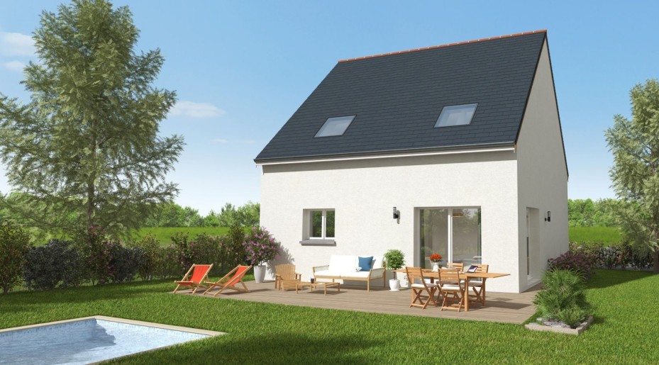 Terrain + Maison neuve de 88&nbsp;m² à Domagné