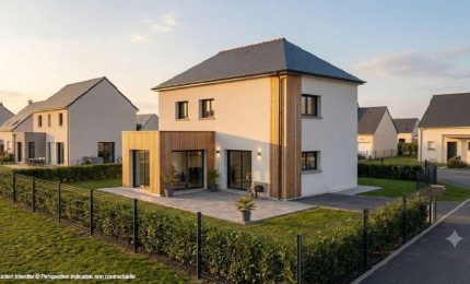 Terrain + Maison neuve de 138&nbsp;m² à Rennes