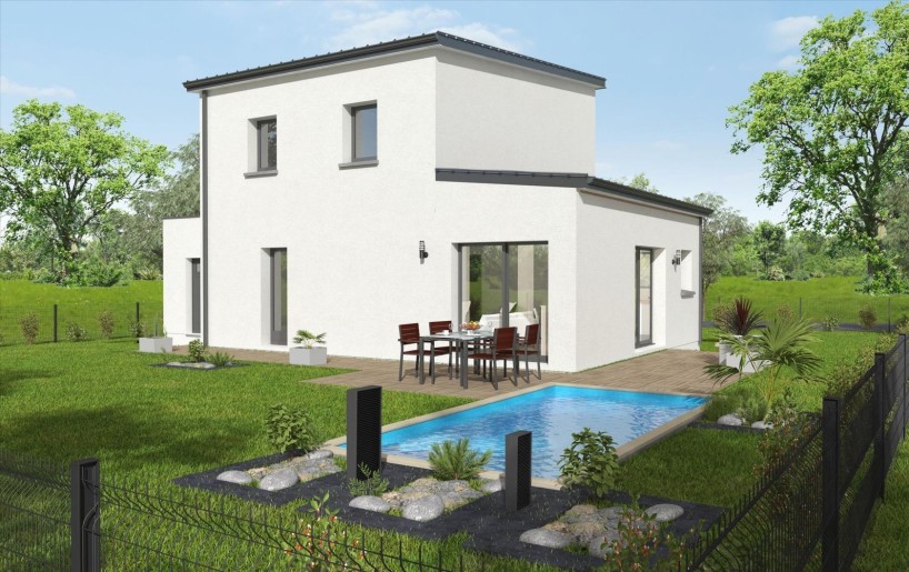 Terrain + Maison neuve de 97&nbsp;m² à Pleumeleuc