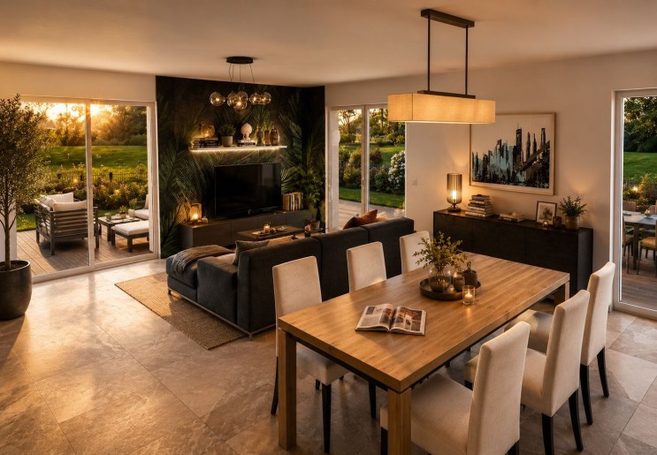 Terrain + Maison neuve de 106&nbsp;m² à Gévezé