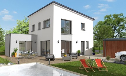 Terrain + Maison neuve de 126&nbsp;m² à Saint-Aubin-d'Aubigné