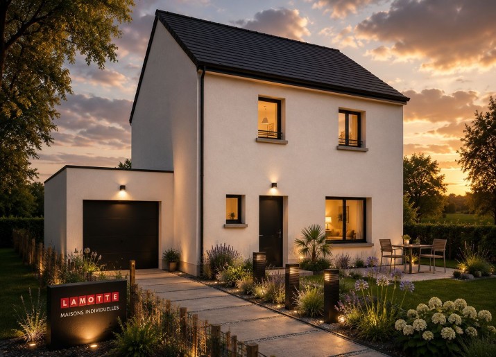 Terrain + Maison neuve de 105&nbsp;m² à Guer