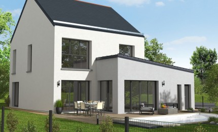 Terrain + Maison neuve de 127&nbsp;m² à Saint-Aubin-d'Aubigné