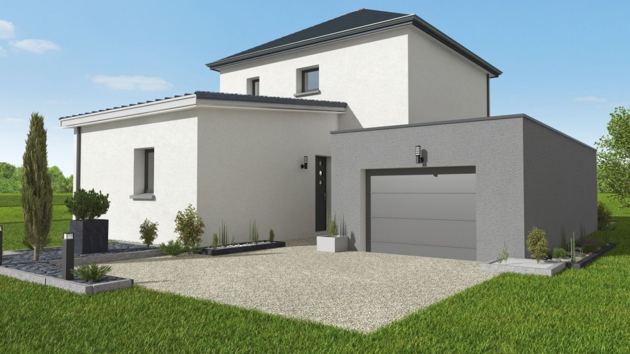 Terrain + Maison neuve de 102&nbsp;m² à Montreuil-sur-Ille