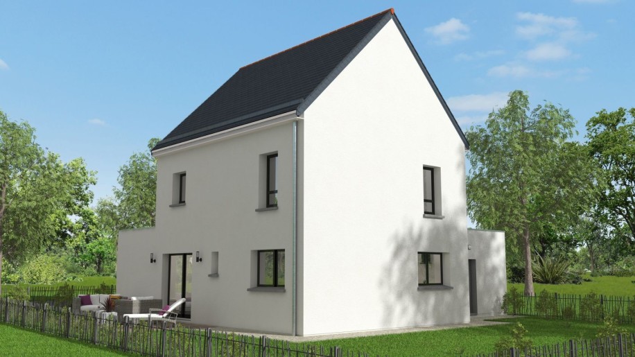 Terrain + Maison neuve de 102&nbsp;m² à Montreuil-sur-Ille