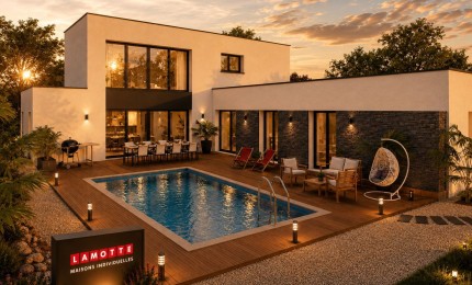 Terrain + Maison neuve de 218&nbsp;m² à La Chapelle-des-Fougeretz