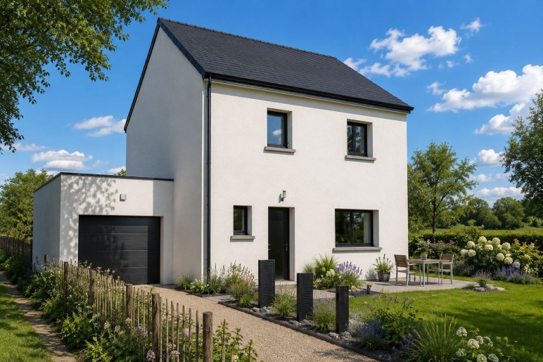 Terrain + Maison neuve de 105&nbsp;m² à L'Hermitage