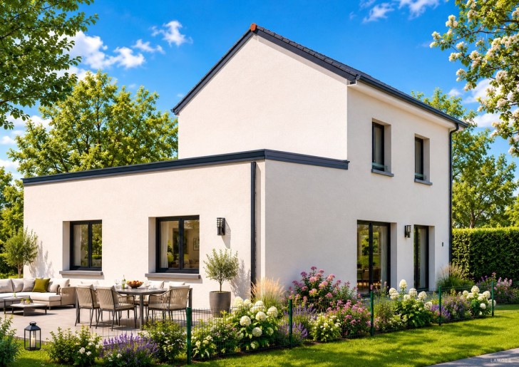 Terrain + Maison neuve de 110&nbsp;m² à Cesson-Sévigné