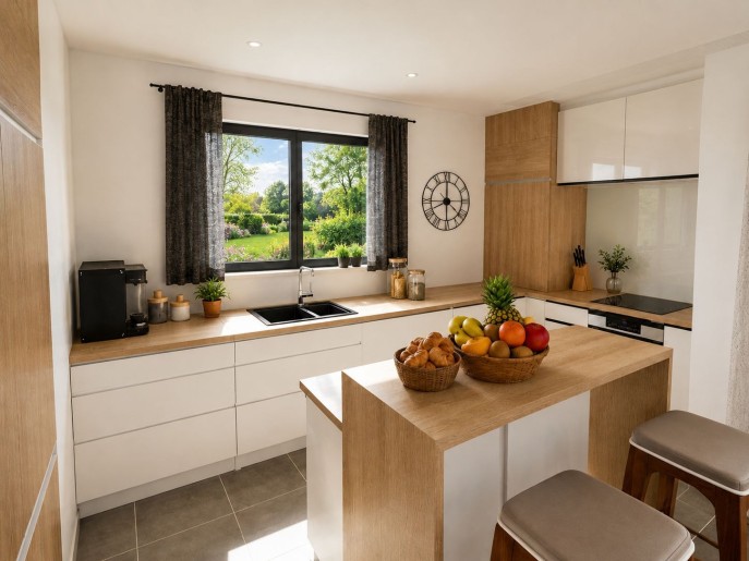 Terrain + Maison neuve de 110&nbsp;m² à Domloup