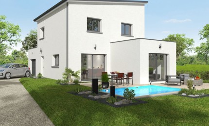 Terrain + Maison neuve de 132&nbsp;m² à Domloup