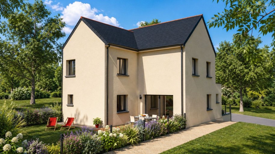 Terrain + Maison neuve de 114&nbsp;m² à Bain-de-Bretagne