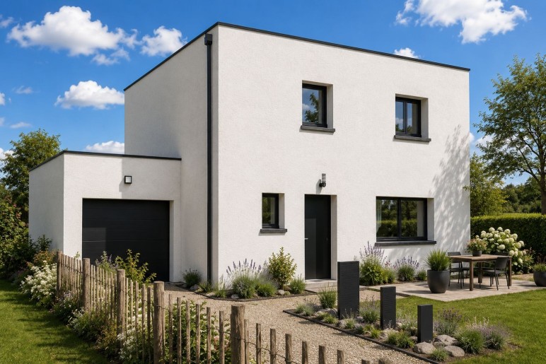 Terrain + Maison neuve de 105&nbsp;m² à Andouillé-Neuville