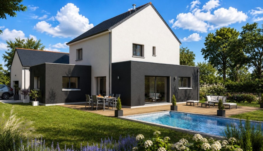 Terrain + Maison neuve de 150&nbsp;m² à Cesson-Sévigné