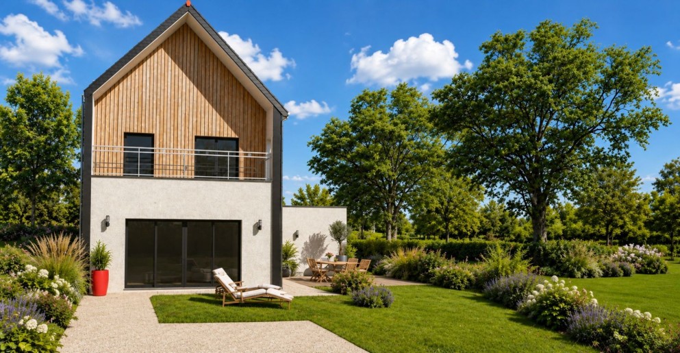 Terrain + Maison neuve de 117&nbsp;m² à Cesson-Sévigné