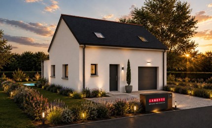 Terrain + Maison neuve de 98&nbsp;m² à Québriac