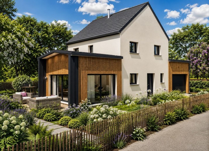 Terrain + Maison neuve de 141&nbsp;m² à Saint-Grégoire