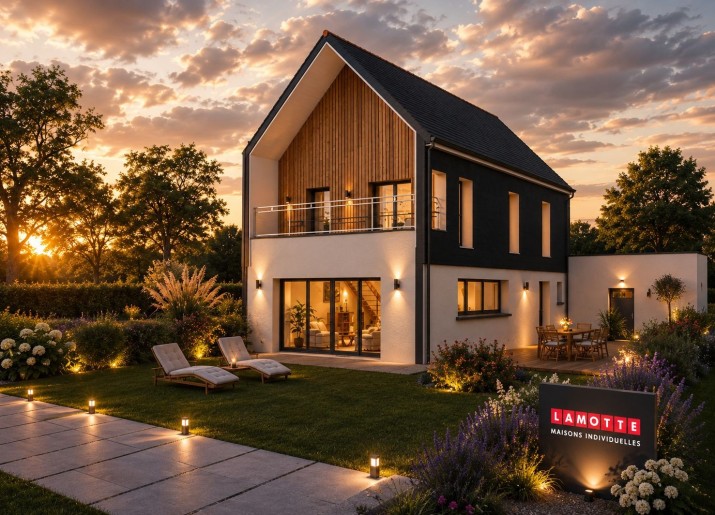 Terrain + Maison neuve de 117&nbsp;m² à Bruz