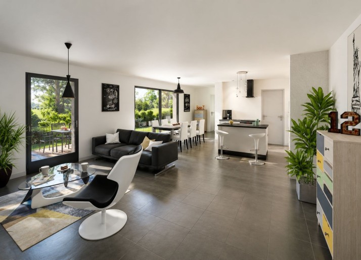 Terrain + Maison neuve de 133&nbsp;m² à Cintré