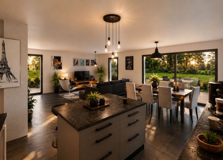 Terrain + Maison neuve de 133&nbsp;m² à Cintré