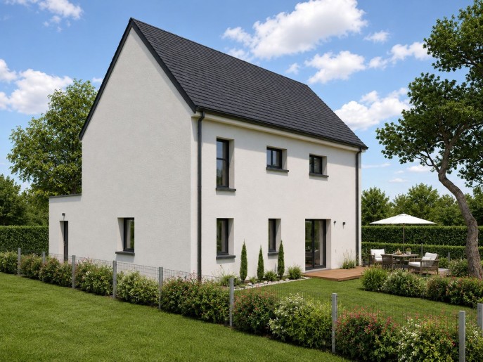 Terrain + Maison neuve de 126&nbsp;m² à Saint-Sauveur-des-Landes