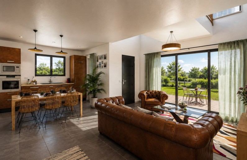 Terrain + Maison neuve de 126&nbsp;m² à Saint-Sauveur-des-Landes