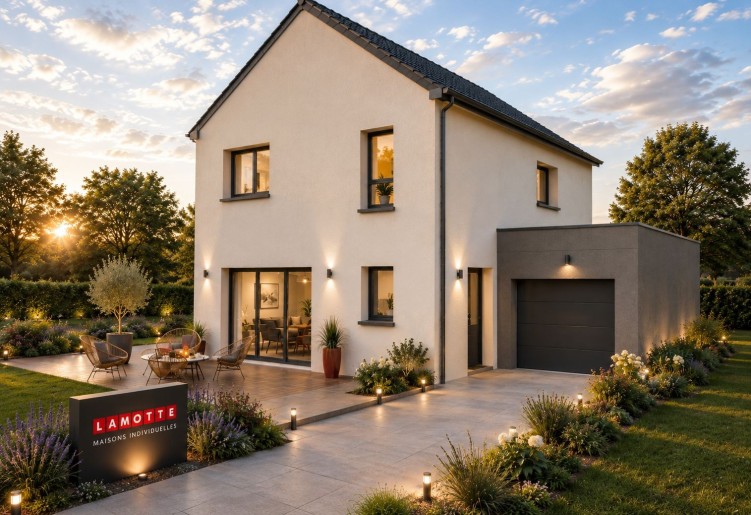 Terrain + Maison neuve de 134&nbsp;m² à Montgermont