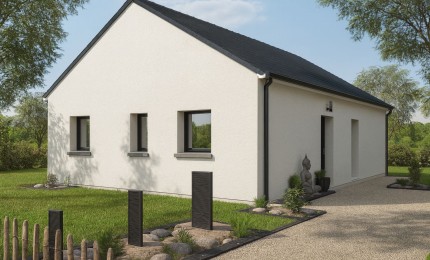 Terrain + Maison neuve de 75&nbsp;m² à Bain-de-Bretagne