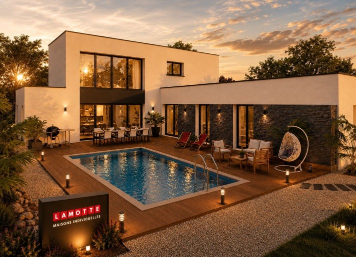 Terrain + Maison neuve de 218&nbsp;m² à Saint-Grégoire