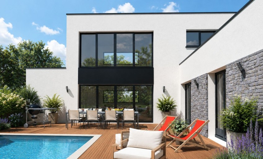 Terrain + Maison neuve de 218&nbsp;m² à Bruz