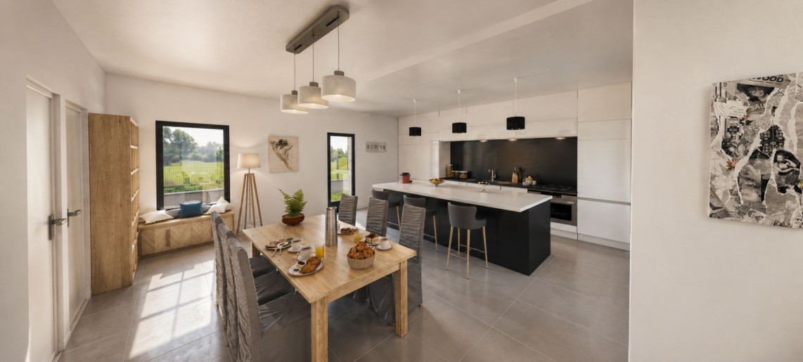 Terrain + Maison neuve de 218&nbsp;m² à Saint-Grégoire