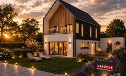 Terrain + Maison neuve de 117&nbsp;m² à Rennes