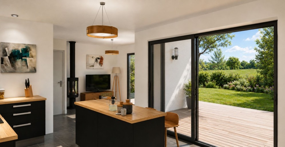 Terrain + Maison neuve de 126&nbsp;m² à Cintré