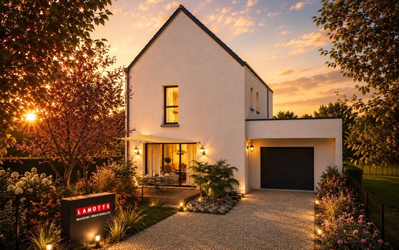 Terrain + Maison neuve de 92&nbsp;m² à Crevin